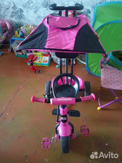 Детский трехколесный велосипед бу