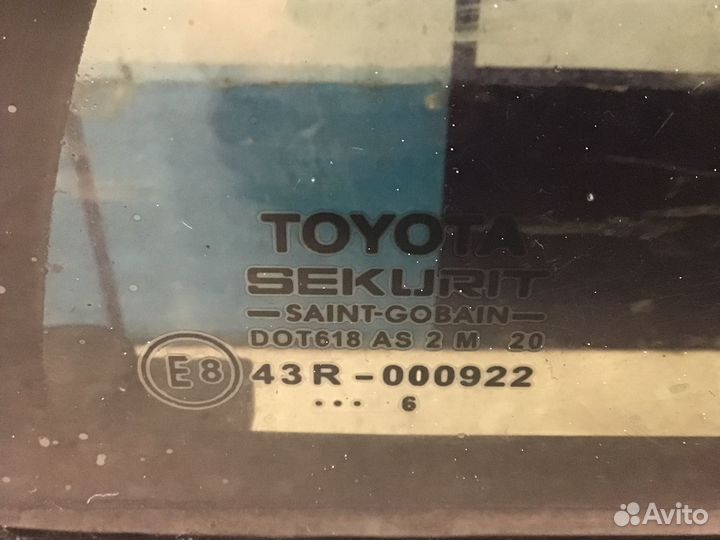 Стекло двери задней правой Toyota Corolla E12 2001