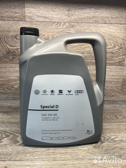 Масло моторное VAG Special D 5w40, 5л