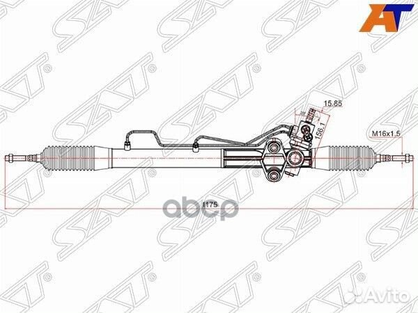 Рейка рулевая mitsubishi pajero V8#W/V9#W 07- L