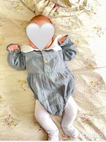 Боди для девочки летние с нуля до 6 мес