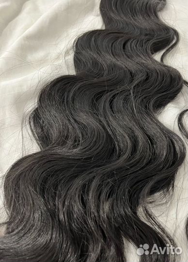 Волосы для наращивания 60 см +(работа)