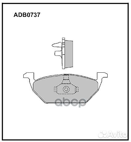Колодки тормозные дисковые перед audi A3, S