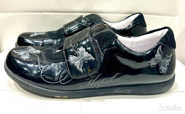 Туфли д/девочки лаковые, нат.кожа 35р