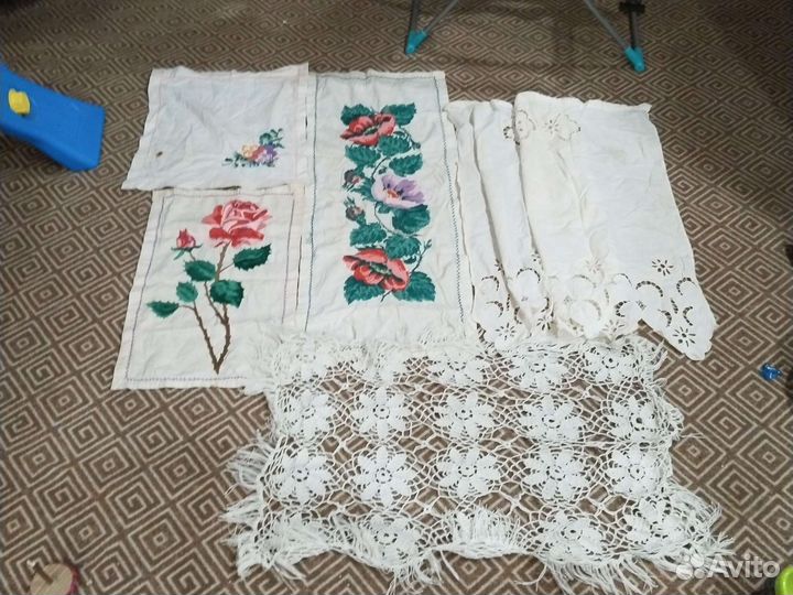 Ручная вышивка,подзорина,скатерть