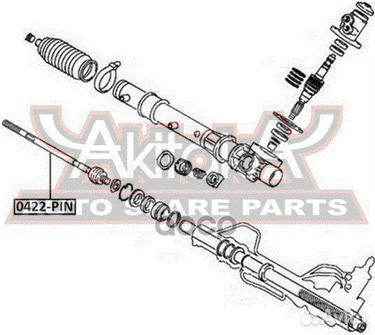 Тяга рулевая 0422-PIN asva