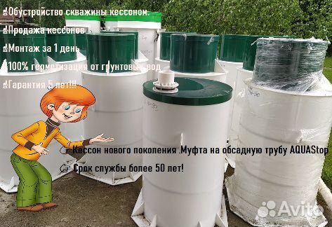 Пластиковый кессон для скважины/Продажа/Монтаж