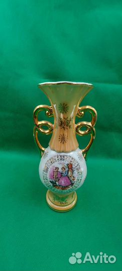 Антикварная Ваза галантные сцены