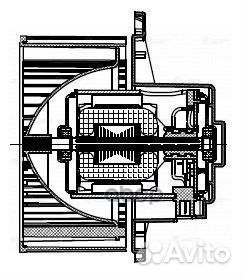 Э/вентилятор отоп. для а/м Hyundai H-1 Starex