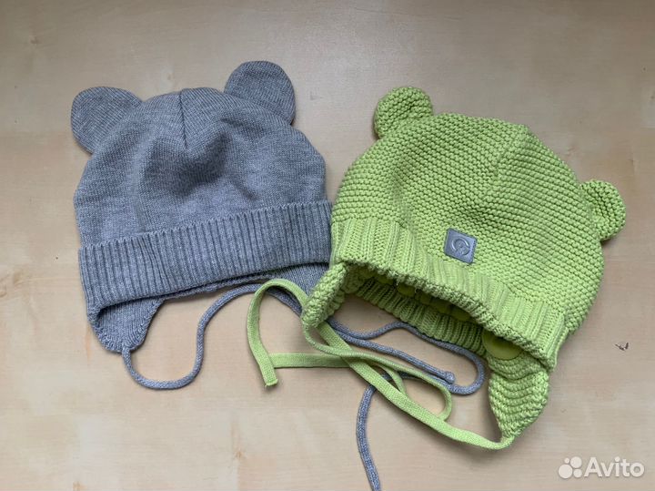 Шапка демисезонная детская 40 и 42-44