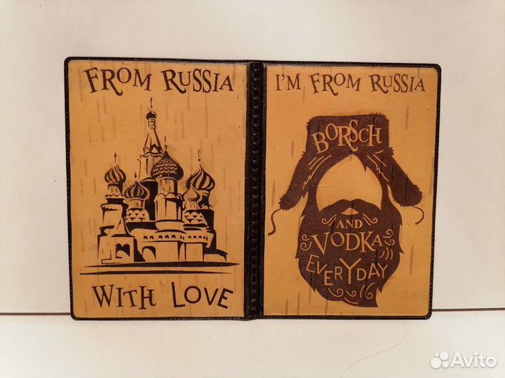 Обложка для Паспорта из бересты новые ручной работ