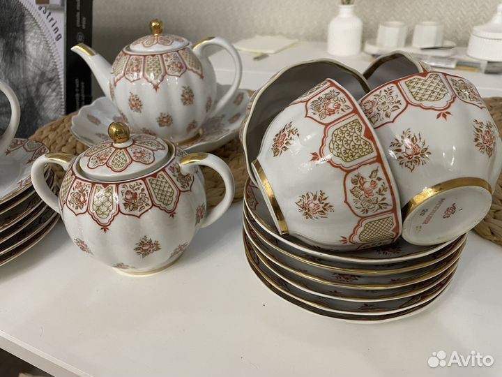 Сервиз чайный фарфор СССР