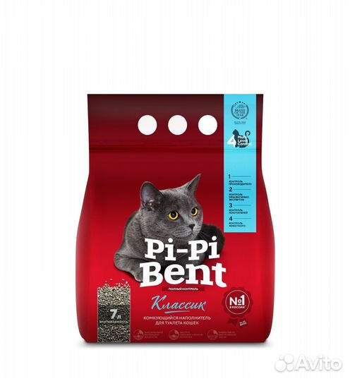 Pi-Pi-Bent комкующийся наполнитель 