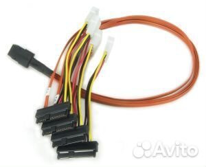 Кабель SFF8087-4*SFF8482(SAS+Molex)