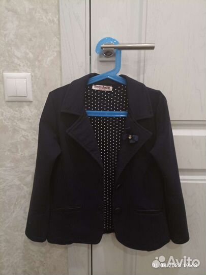 Пиджак для девочки 140