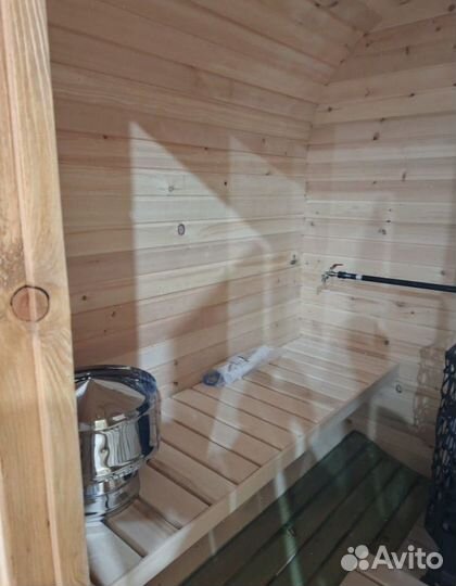 Баня бочка квадро 2 метра