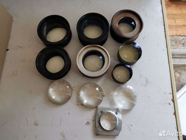 Линзы и увеличительные стекла разного диаметра
