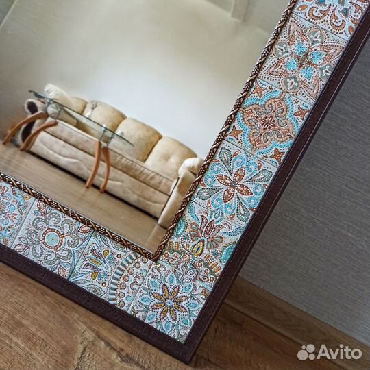 Зеркало дизайнерское настенное в раме