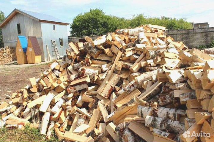 Дрова березовые. Колотые