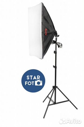 Софтбокс 50х70см Falcon eyes e27 450W LED 5500K