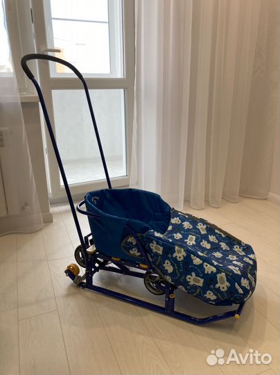 Санки Тимка 5 Универсал с колесами и чехлом