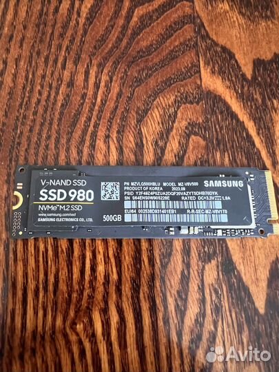 Накопитель 500 gb SSD M.2 Samsung 980