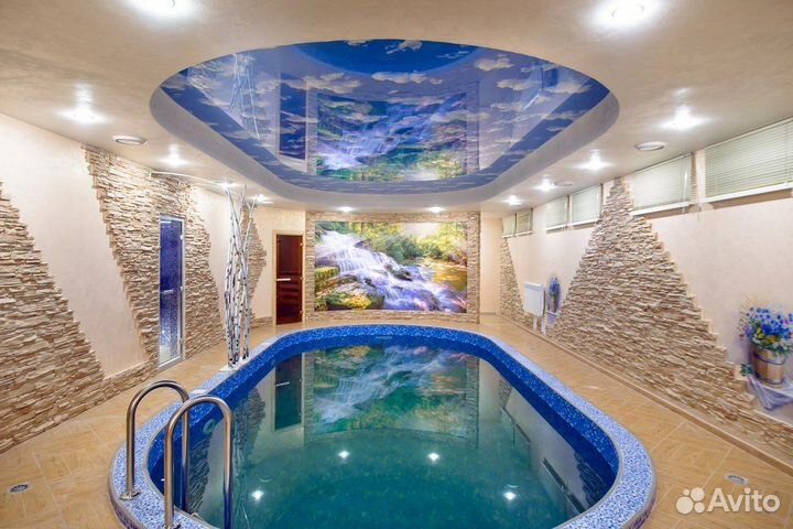 Баня сауна с бассейном