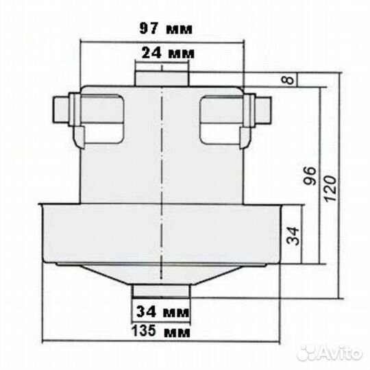 Мотор для пылесоса Samsung VCM-M30AU