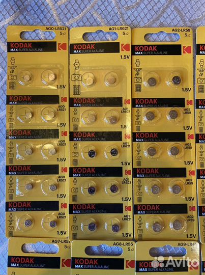 Батарейки Kodak AG0-AG13