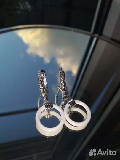 Серьги серебро