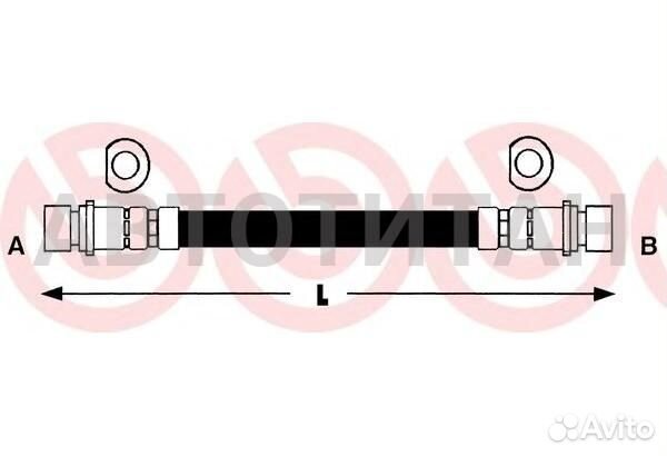 Шланг тормозной зад honda CR-V I (RD ) 2.0 16V 4WD