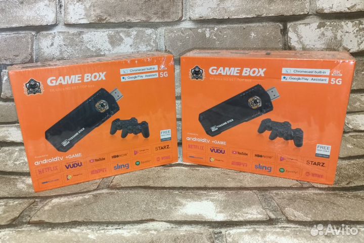 Игровая приставка 10000 + Android TV, новая