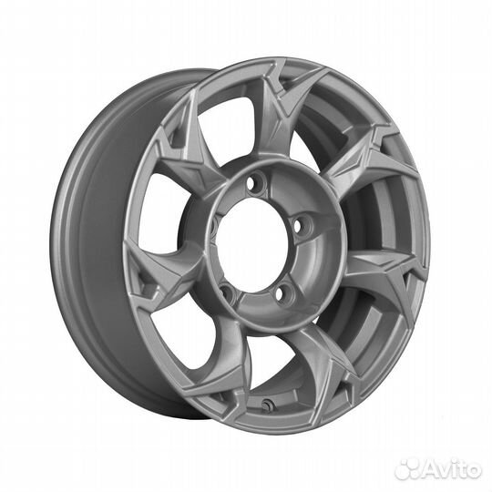 Литые диски 5.5x15 5x139.7 98.5 ET5 khomen KHW 1505 F-silver-FP