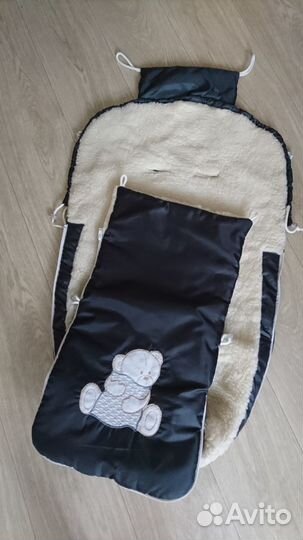 Меховой конверт для коляски