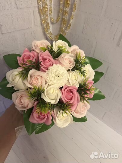 Букет из мыльных цветов