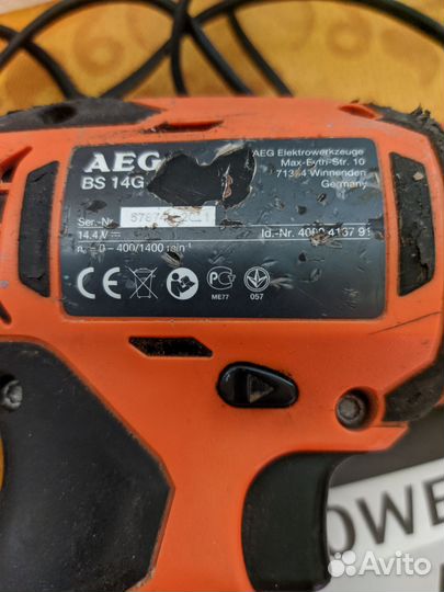 Шуруповерт AEG BS 14G Германия