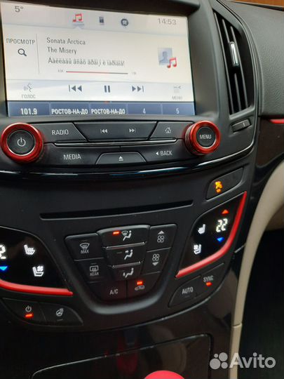 Штатное головное устройство на opel insignia 2014