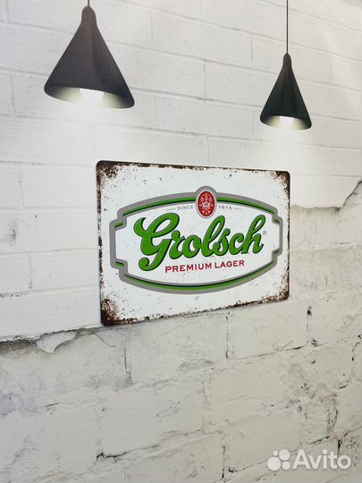 Декор на стену табличка Grolsch Beer