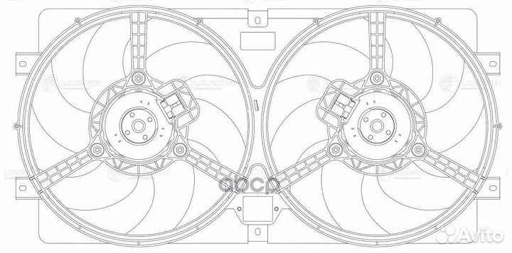 Вентилятор радиатора LADA 2123 chevrolet niva
