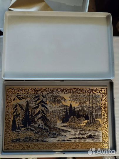Поднос, картина чеканка. Винтаж