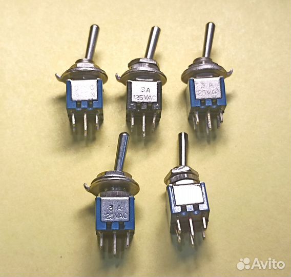 Переключатели MTS 3A250V AC, 6A 125V AC