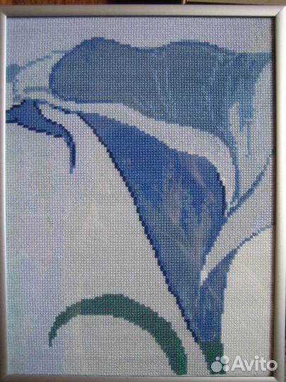 Вышивка крестом каллы