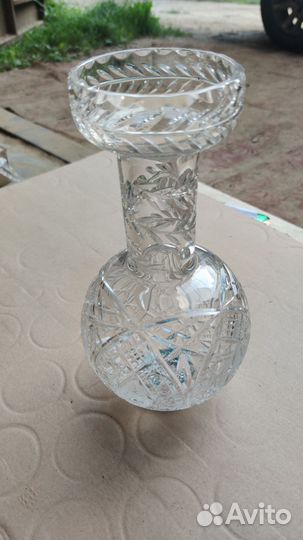 Графин хрустальный, ваза хрустальная, ваза СССР