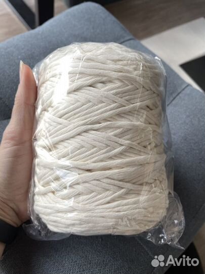 Хлопковый шпагат 200м 4мм для макраме