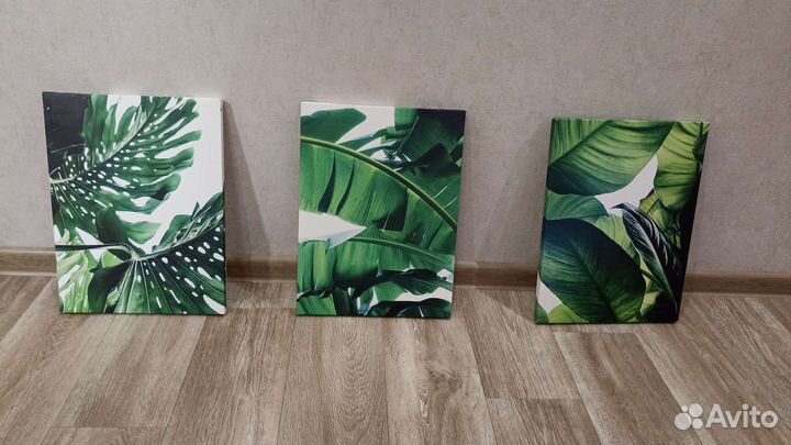 Картины на холсте 3 шт 30 *40