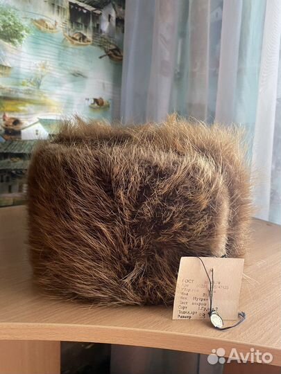 Шапка. Мех нутрия. Мужская размер58
