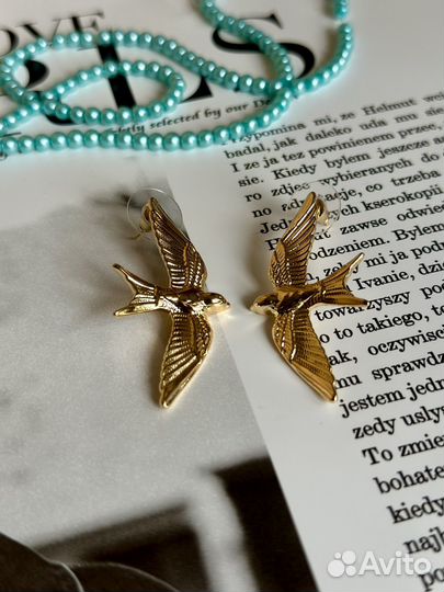 Серьги Птицы