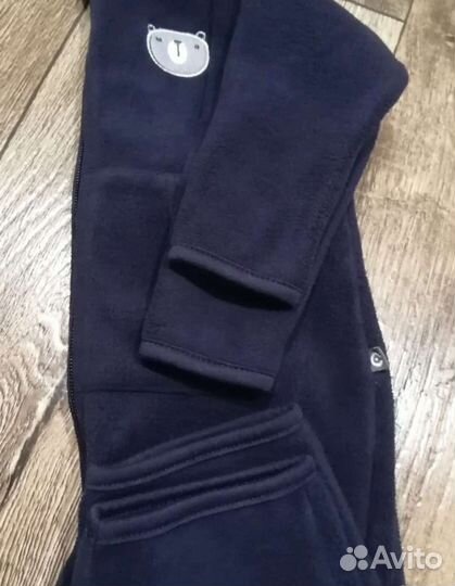 Зимний комбинезон crokid 80-86 + флис.комбинезон