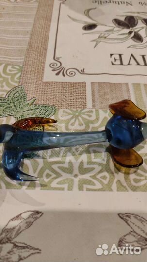 Собачка стеклянная СССР