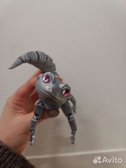 Игрушка ящерица (гекон) 3D
